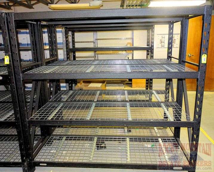 Nice Whalen Storage Heavy Duty Steel Shelf with 272"X24" Uprights, 872" Cross Beams and Wire