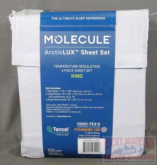 New Molecule ArcticLUX King size temperature regulating light grey