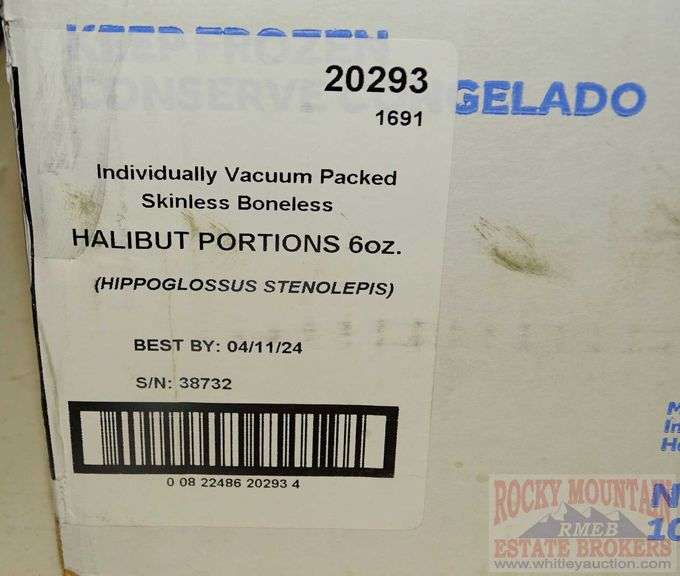 14 Vacuum Sealed 6 oz portions of Halibut and 4 bags of Cooked Mussels