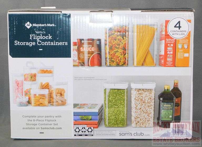 New Member's Mark 4 piece Airtight "Fliplock" Storage Containers