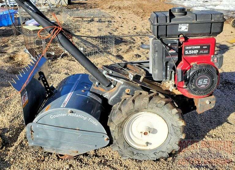 Craftsman 5.5HP RotoTiller. When you pull the pullstring it stays out