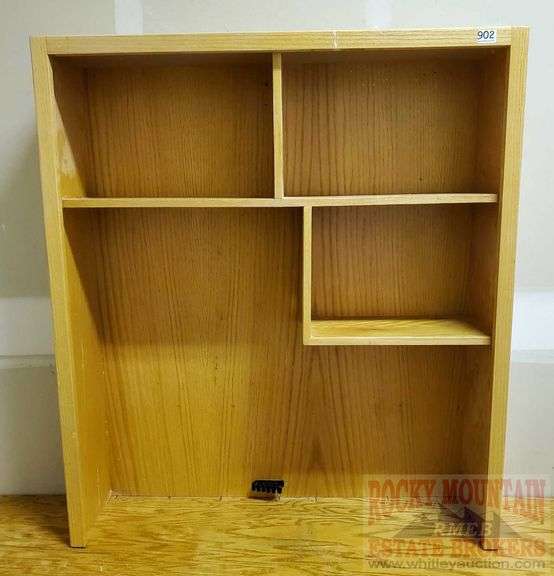 Oak desk top/shelf. 47"X41"X11". Rocky Mountain Estate Brokers Inc.