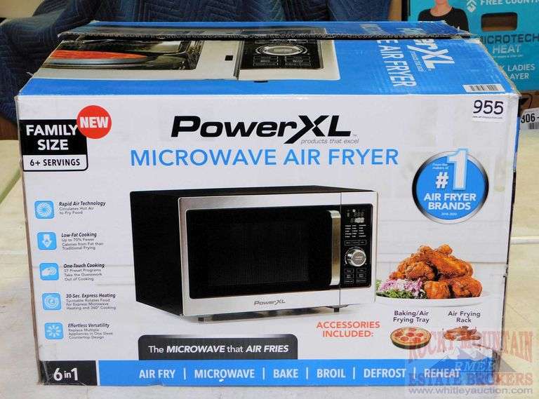 PowerXL Stainless Steel Microwave Air Fryer. Enjoy the versatility of
