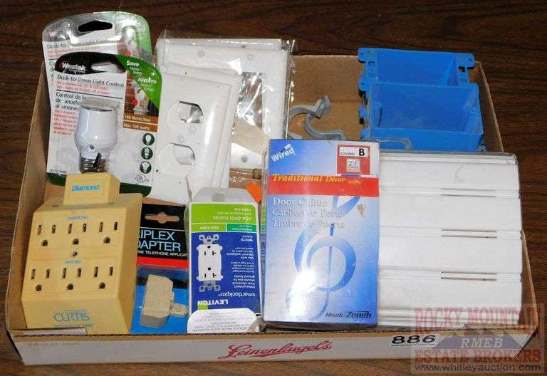 New doorbell, electrical boxes, covers, dusk to dawn light controls and