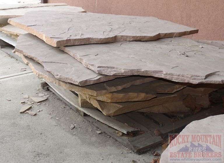 Lots of Assorted Flagstone Pieces. The Flagstone is located outside the ...