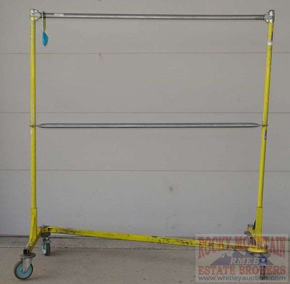 High Quality, Heavy Duty Rolling "Z" Clothing Rack. Rocky Mountain