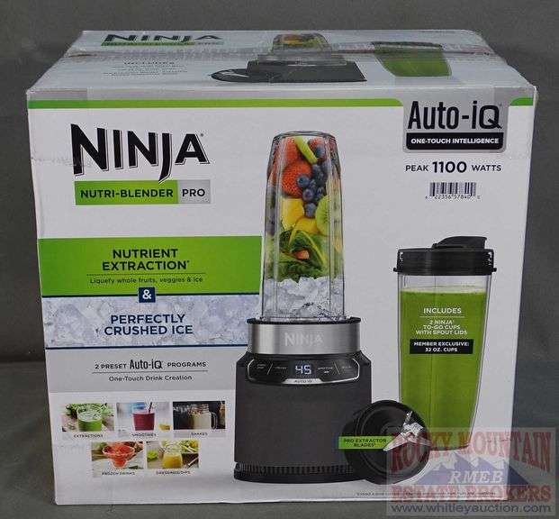 Ninja 1100 watt NutriBlender Pro. This will make smoothies, shakes