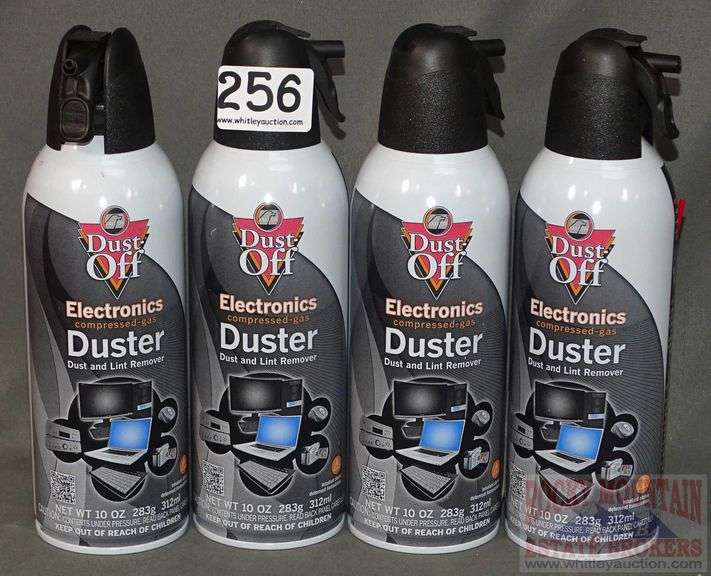 4 New 10Oz Cans of Dust Off Electronic Duster and Lint Remover. All for