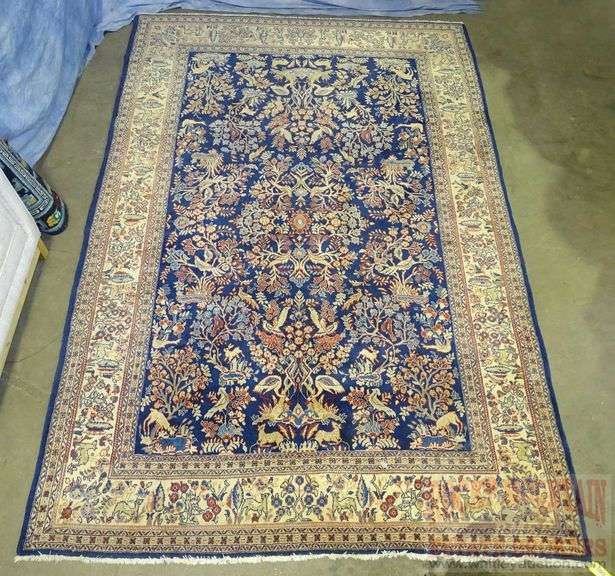 Tree of Life HandWoven, 8'X6'11" Persian Style Rug with Wonderful