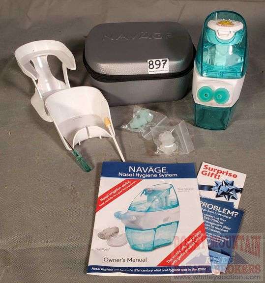 Navage Nasal Hygiene System Appears New w/ Travel Case. All For One