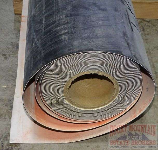 Partial 8' Roll Of TPO Roofing Material. Rocky Mountain Estate