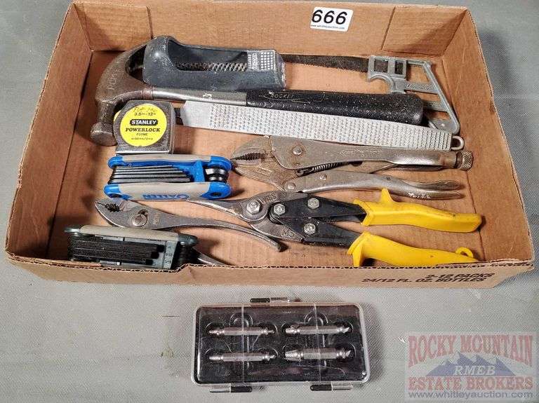 Wiss Snips, Vice Grips, Screw Extractors, Hammer, Allen Wrench Sets & More. All for one money