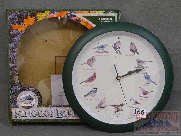 13.5" Singing Bird Wall Clock. This appears to be working, we heard it