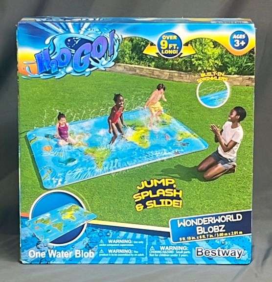 New H20 Go! Jump, Splash & Slide on the Wonderworld Blobz. Over 9' long