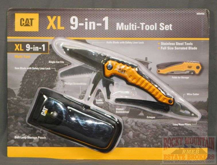 New CAT XL 9in1 MultiTool with Black Nylon Sheath. This is an easy