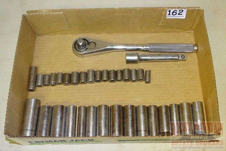 NAPA 1/2" Drive Ratchet, Extension & Asst. Mainly 3/8" Deep Well