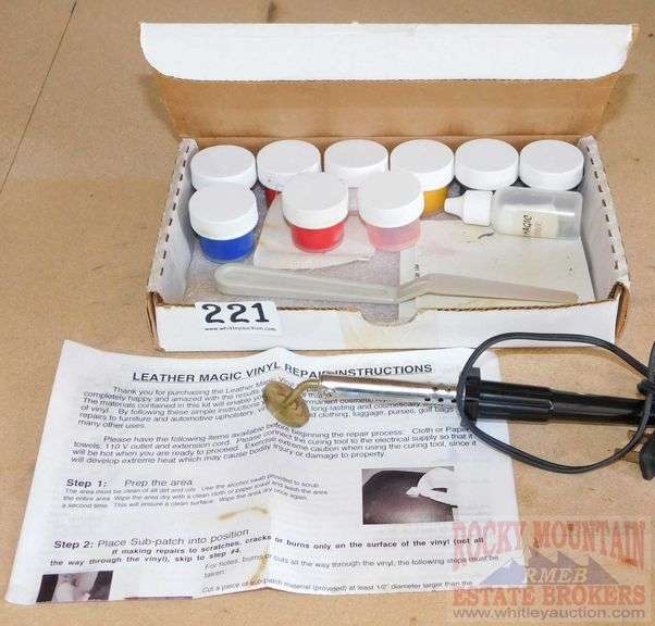 Leather Magic Vinyl Repair Tool & Repair Kit. Rocky Mountain Estate