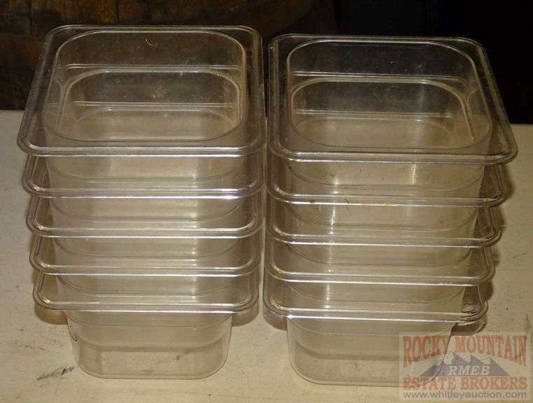 Asst. Clear Plastic Commercial Grade Food Storage Containers W/ Some