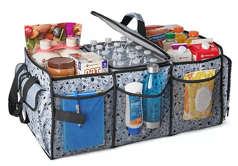 New Insulated Trunk Organizer with 30 can cooler, 3 compartments with