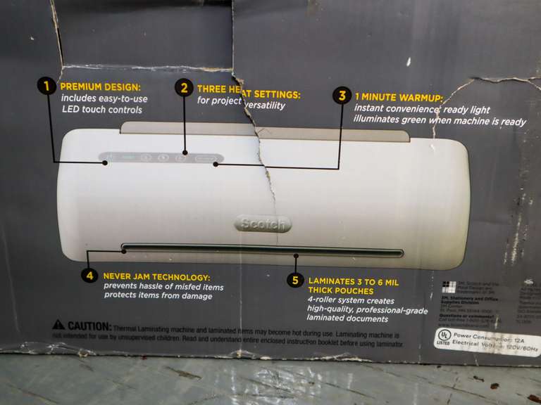 scotch pro thermal laminator 12.3