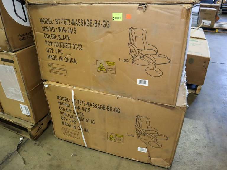 (2) Belnick LLC BTG7672MassageBk6G Massage Chairs Roller Auctions