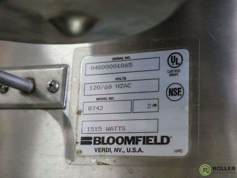Bloomfield 8742 Beverage Brewer Roller Auctions