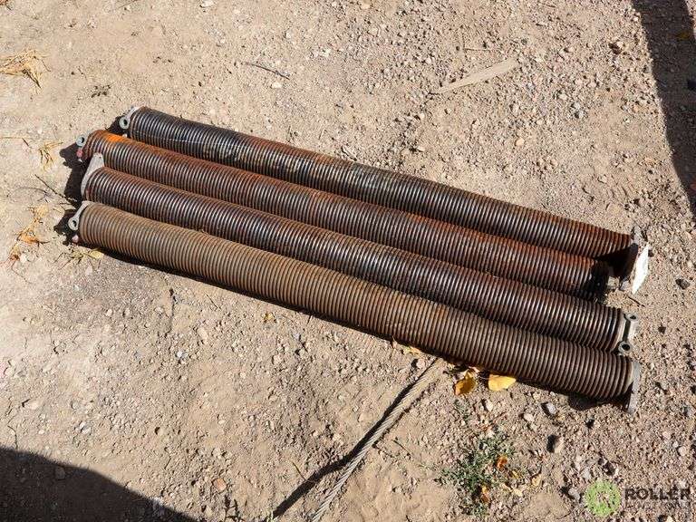 (4) Commercial Overhead Door Springs Roller Auctions