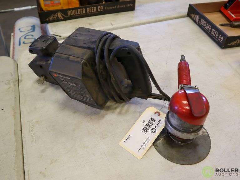 Black & Decker 7447 Belt Sander and Pneumatic Disc Sander Roller Auctions