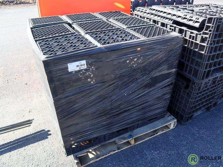 Pallet of 12" Milk Crates Roller Auctions