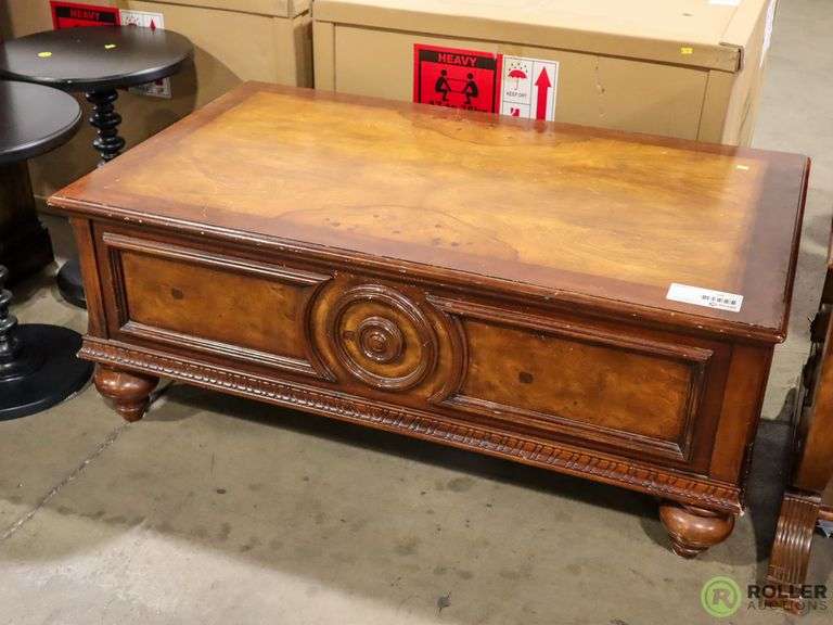 Wood Coffee Table Roller Auctions