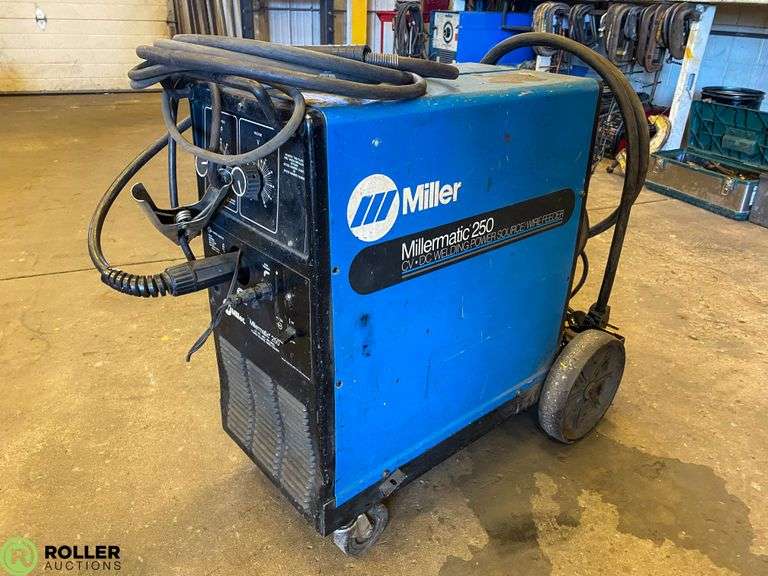 Miller Millermatic 250 Mig / Flux Core Welder Roller Auctions