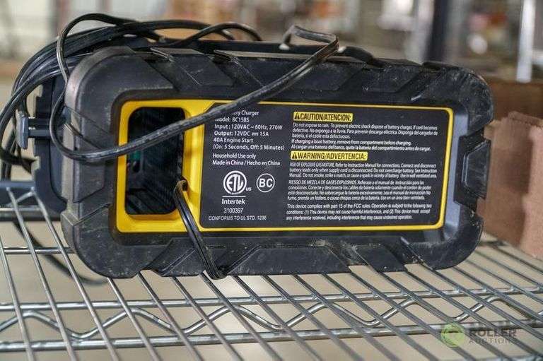 Stanley 15 Amp Battery Charger Roller Auctions