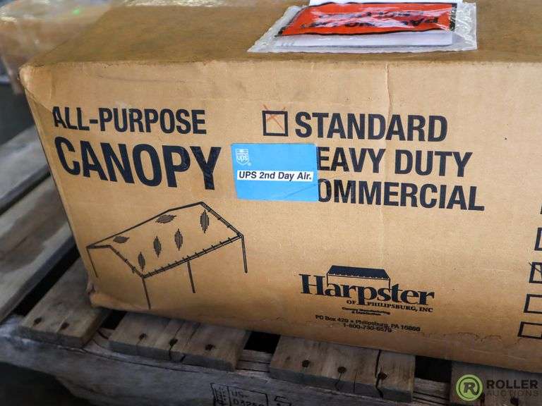 New Harpster 18 x 20 All Purpose Canopy Roller Auction
