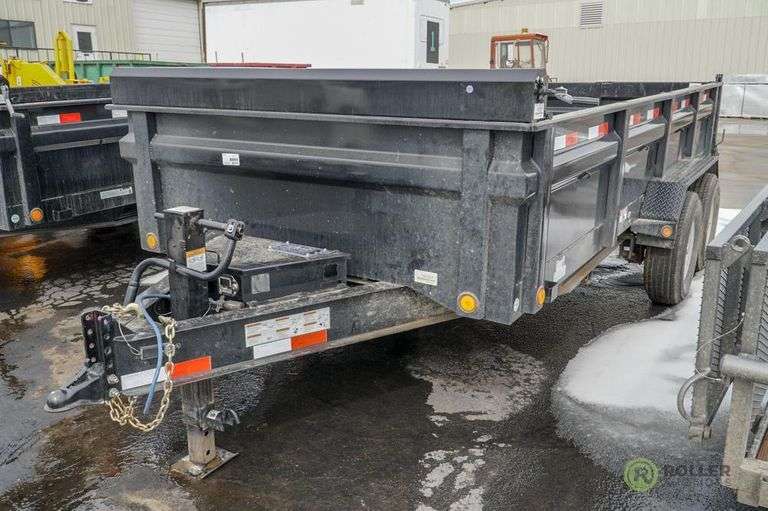 2018 LOADTRAIL T/A HYDRAULIC DUMP TRAILER, 16' x 7' Bed, Tarp, Solar