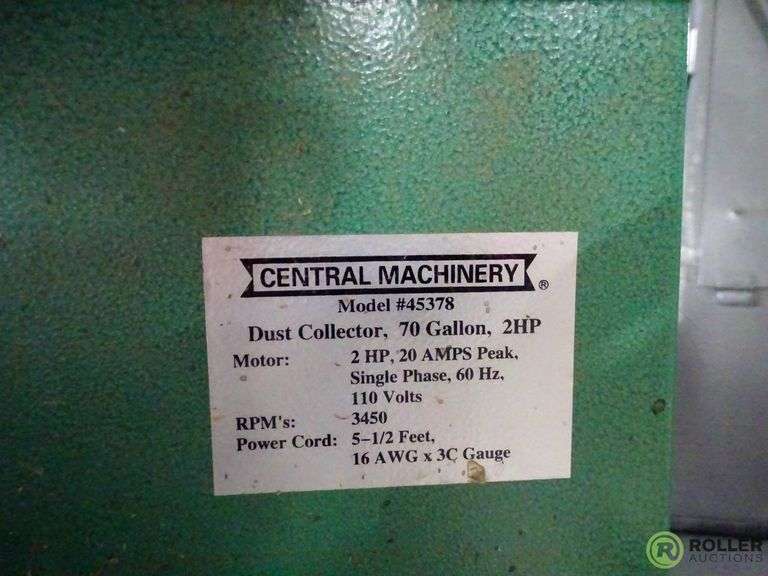 Central Machinery 45378 Dust Collector Roller Auctions