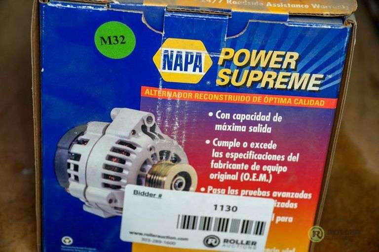 (3) Napa Power Supreme Starters Roller Auctions