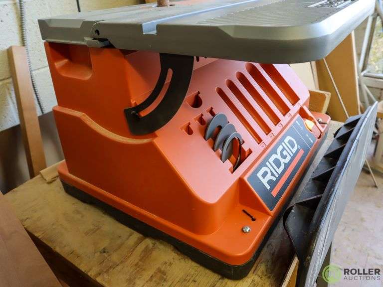 Ridgid EB44242 Oscillating Edge Belt Spindle Sander With Ridgid Stand