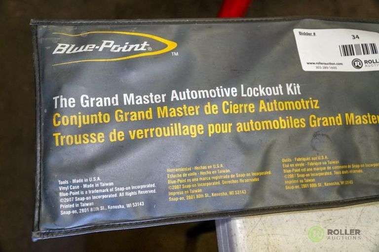 Blue Point YA501E The Grand Master Automotive Lockout Kit Roller Auctions