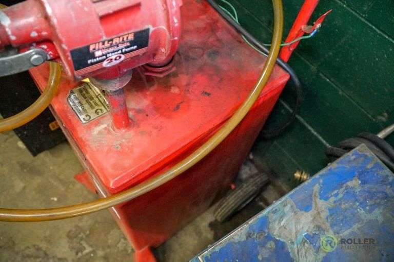 Handy GC30 Gas Caddy with FillRite Piston Hand Pump Roller Auctions