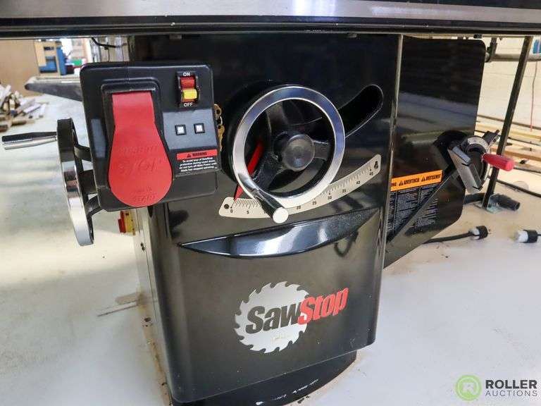 Sawstop ICS53230 10" Industrial Saw, 5Hp, 230V, 3ph Roller
