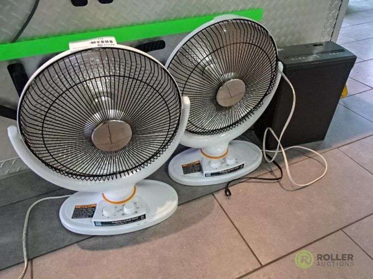 (2) Intertek Oscillating Parabolic Heaters, 900W and Protek Paper