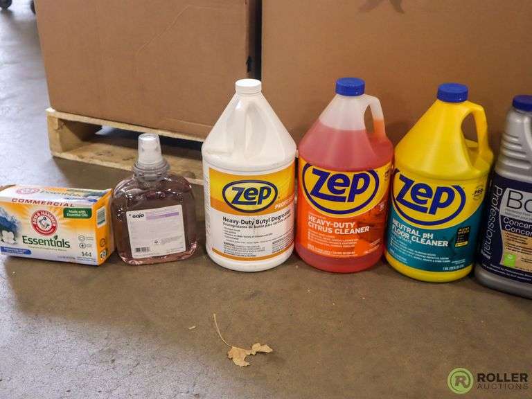 (2) Pallets of Cleaning Supplies Roller Auction