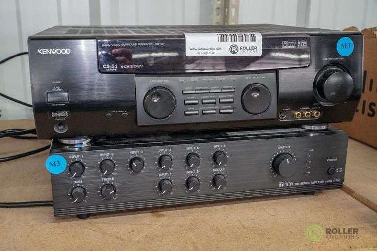 Kenwood VR507 Receiver and TOA A706 Mixer Amplifier Roller Auctions