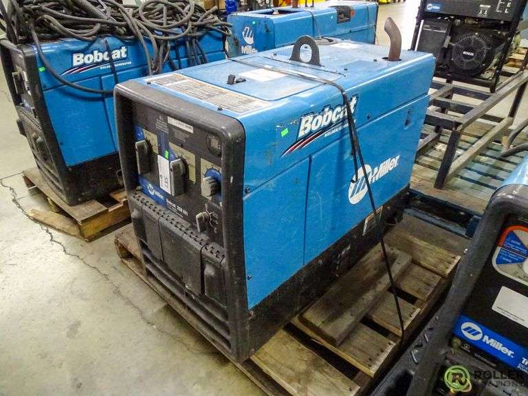Miller Bobcat 250 EFI AC/DC Welder, 12,000 Watt Generator, Gas Roller