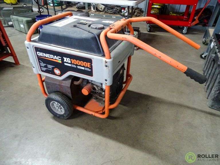 Generac XP10000E Generator, 12500 Watts, Gas, Inoperable Roller Auctions