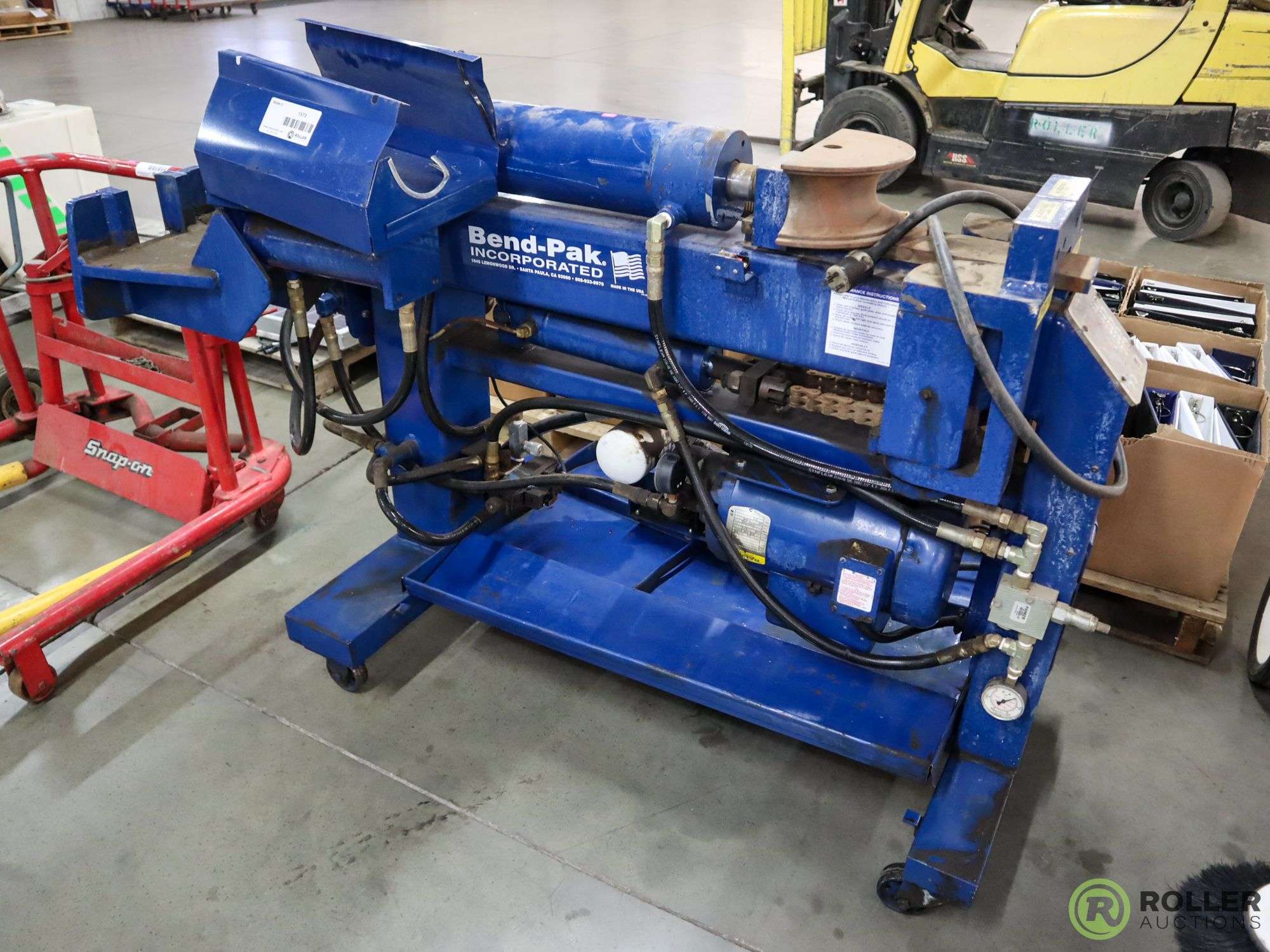 Pipe Bender With Baldor Motor, 5Hp, 230V, 1725 RPM Roller, 59 OFF