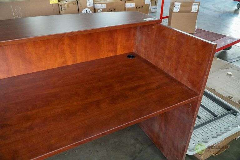 Wood Receptionist Desk Roller Auctions