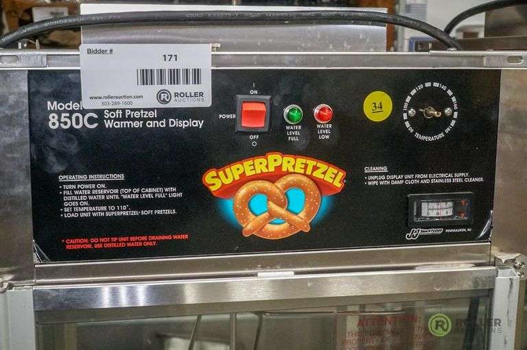 J&J Snack Foods 850C Soft Pretzel Warmer and Display Roller Auctions
