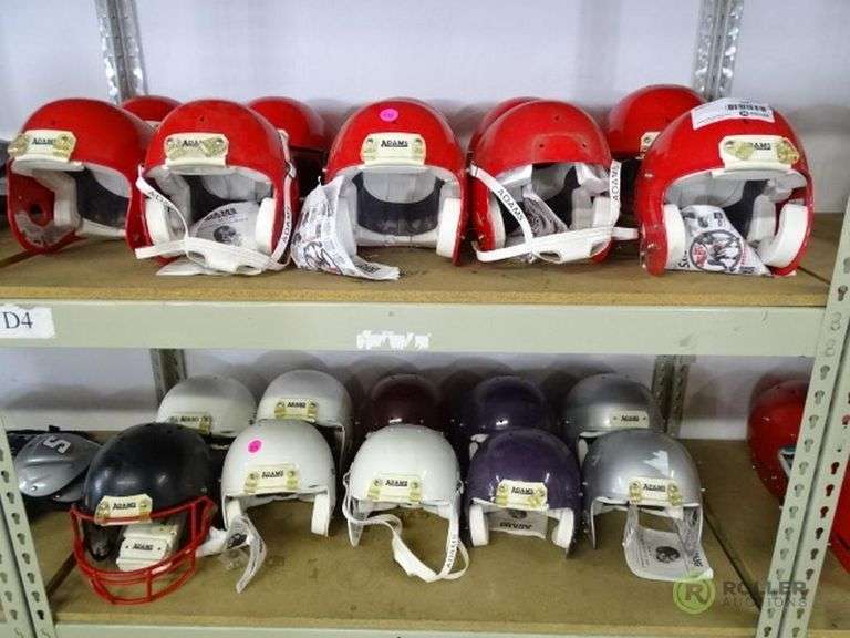 (20) Adams Youth Football Helmets, Large Roller Auctions