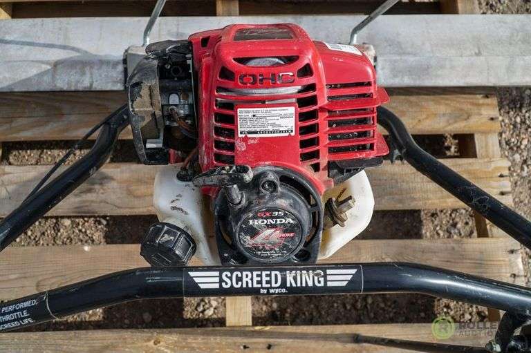 Wyco Magflo/Screed King Powered Concrete Screed, Honda 4Stroke Engine